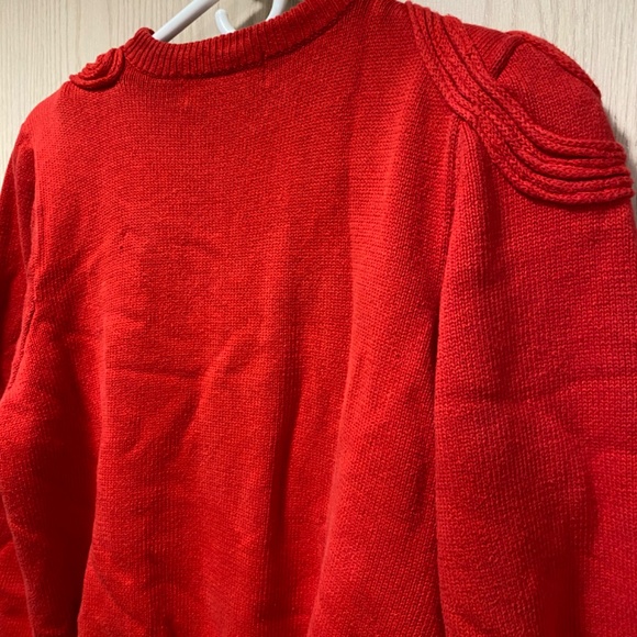 Vintage Franco Valerie Size S Women’s Red Cotton Pullover Sweater - Picture 3 of 11